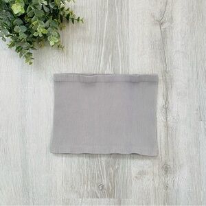 Free People Ameila Bandeau Silver Brooke Sz XS/S